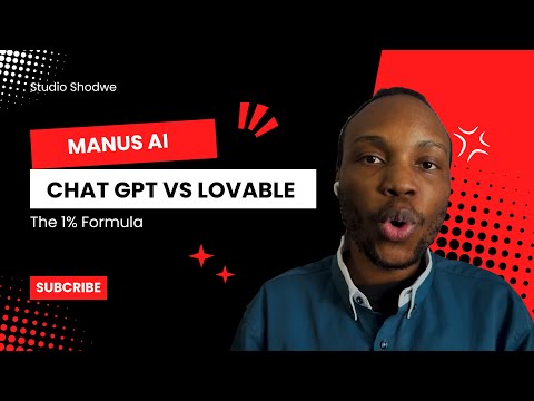 Manus AI vs ChatGPT vs Lovable - The 1% Formula